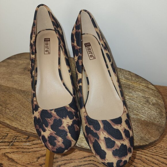 Round Toe Leopard Print Block Heels by Didifu-Size 9.5 - Picture 4 of 9